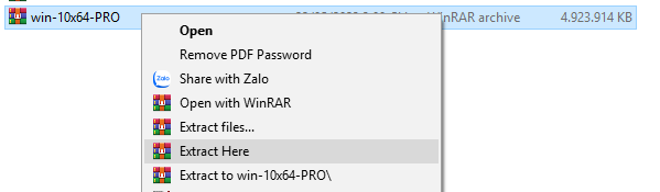 Unzip the file, remember use Extract Here