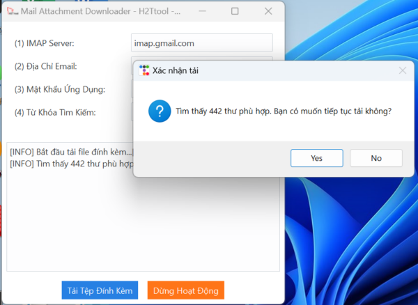 Tải Tệp Đính Kèm Trên Email Hàng Loạt - Mail Attachment Downloader