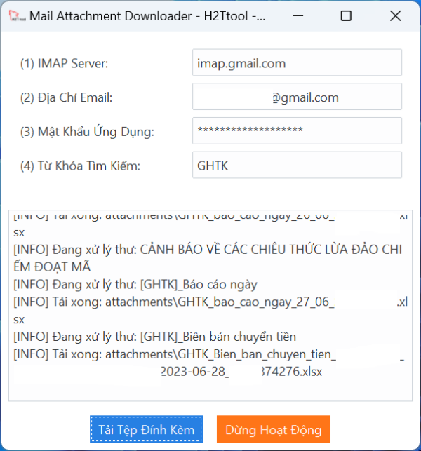 Tải Tệp Đính Kèm Trên Email Hàng Loạt - Mail Attachment Downloader